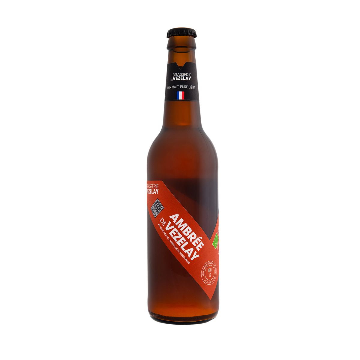 VEZELAY Bière ambrée bio 5,6% bouteille 50cl