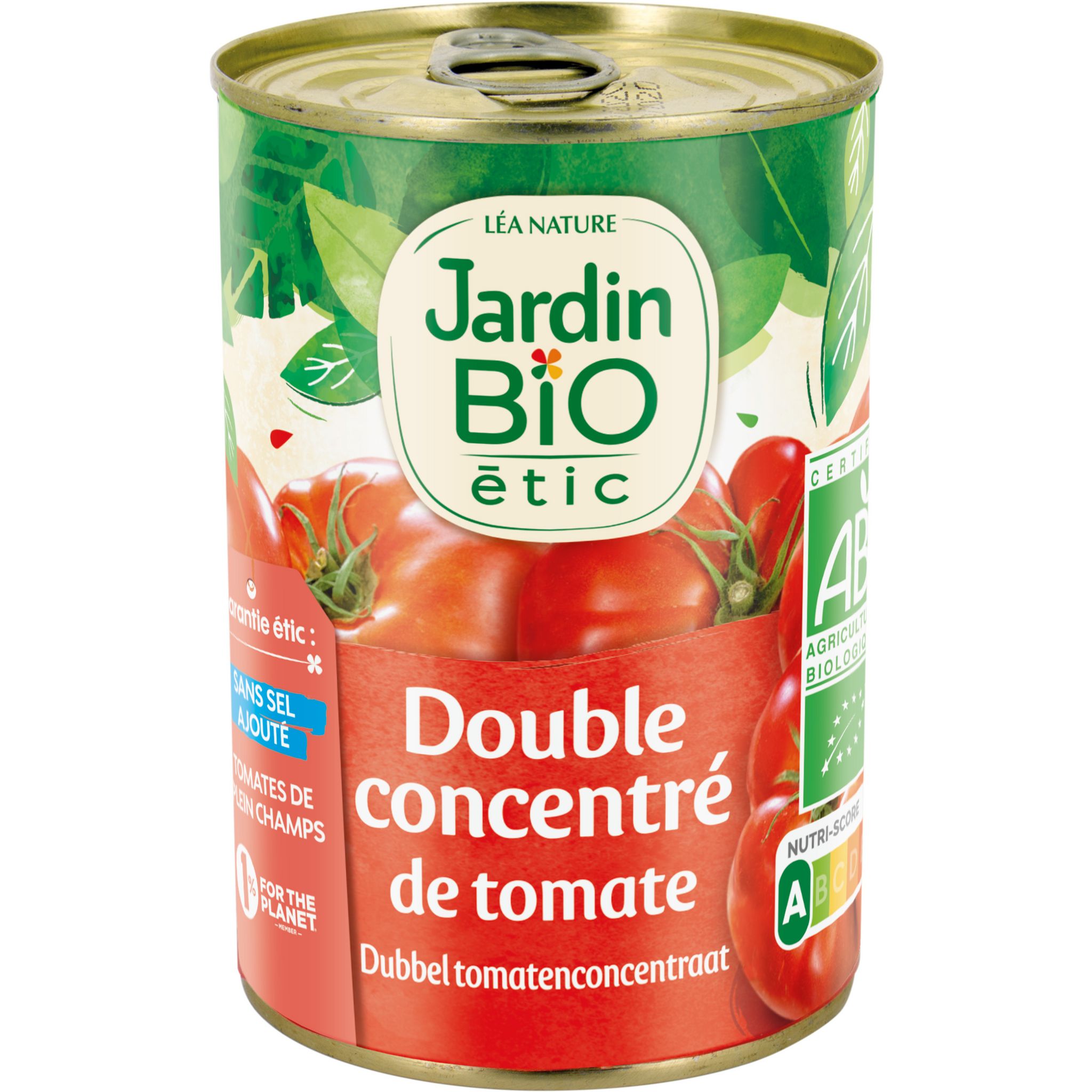 Voir la diapositive 2 : JARDIN BIO ETIC Double concentré de tomate 140g