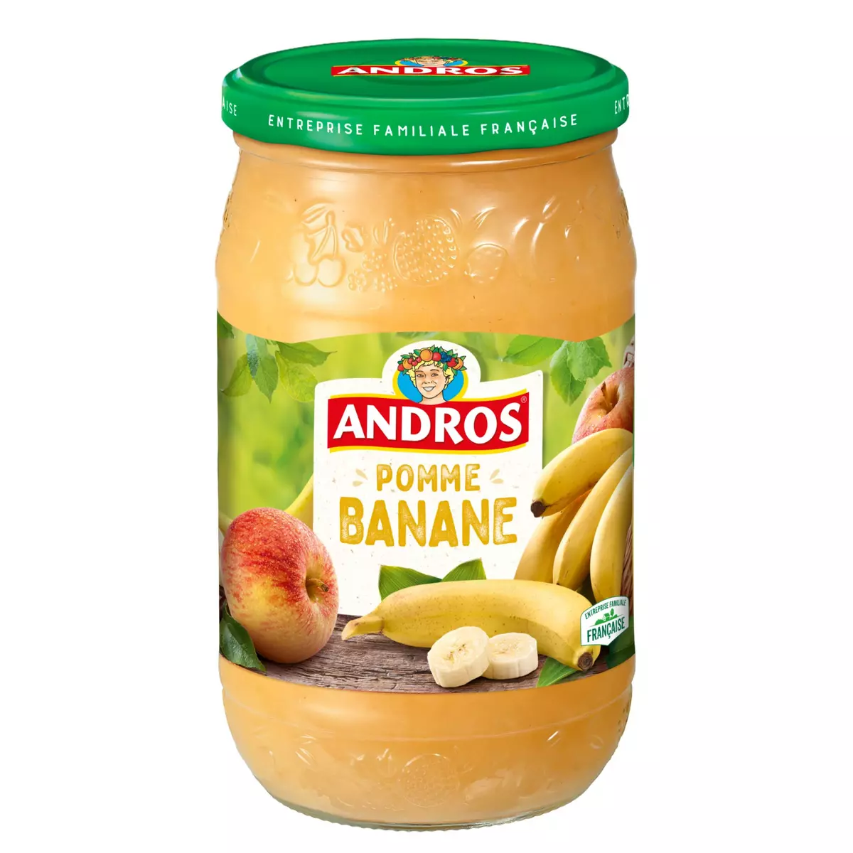 ANDROS Dessert pomme banane en bocal 750g