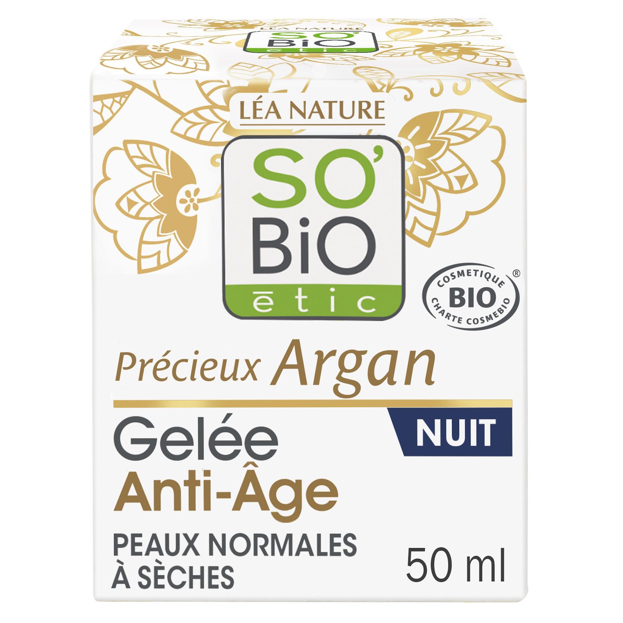Voir la diapositive 3 : SO BIO ETIC Gelée anti-âge de nuit tous types de peaux 40ml