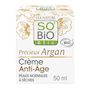 Voir la diapositive 3 : SO BIO ETIC Crème anti-âge de jour à l'huile d'argan bio acide hyaluronique peaux normales à sèches 50ml
