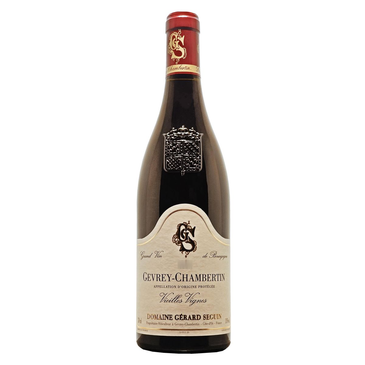 Vin rouge AOP Gevrey-Chambertin Gérard Seguin vieilles vignes 2020 75cl