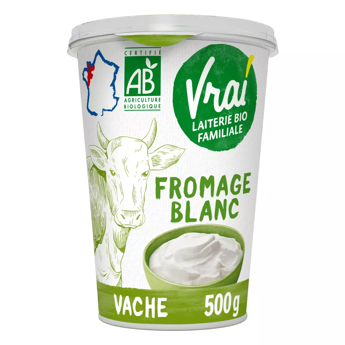 Yaourt nature familial au lait entier 500 g