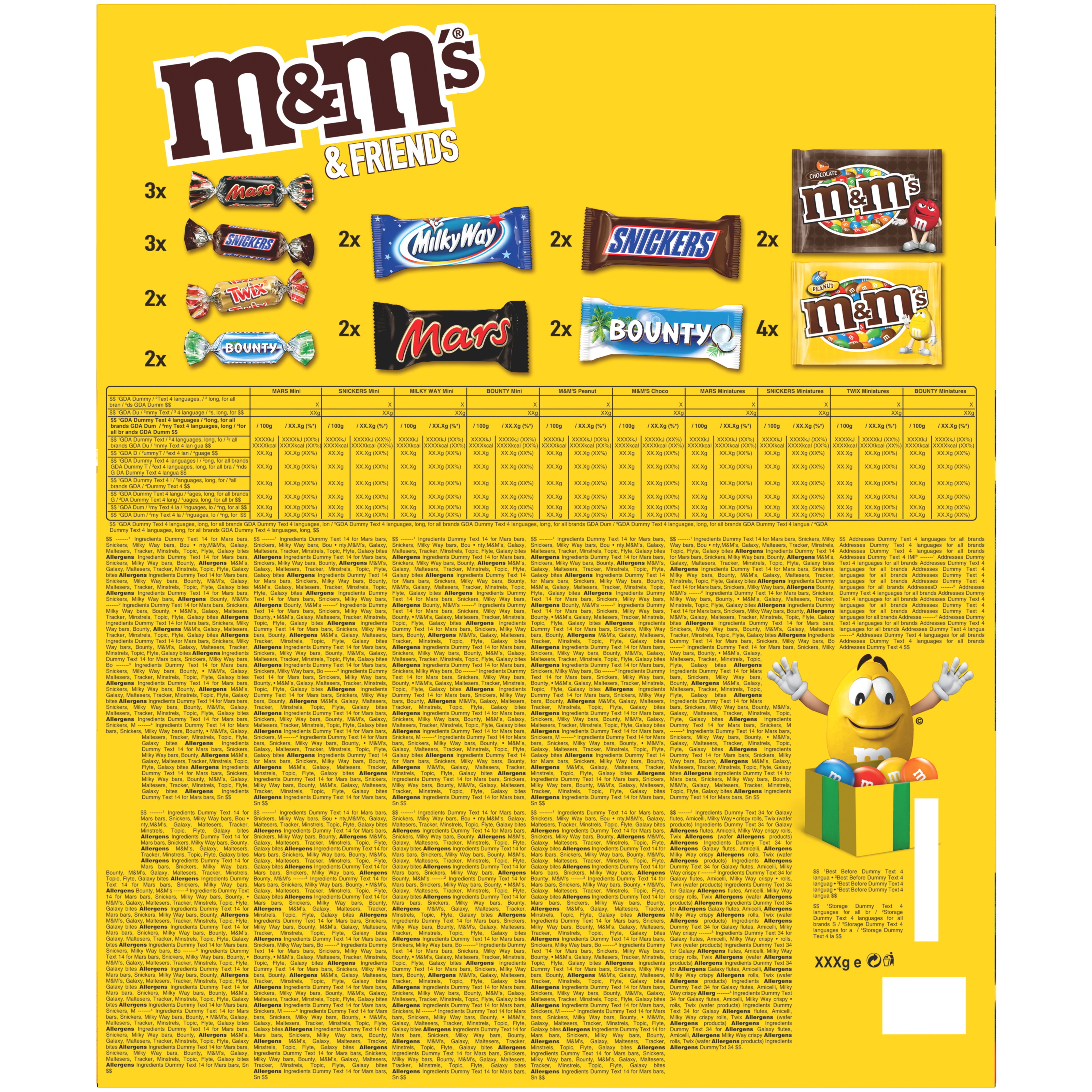 Voir la diapositive 2 : M&M'S & Friends Calendrier de l'Avent 24 pièces 361g