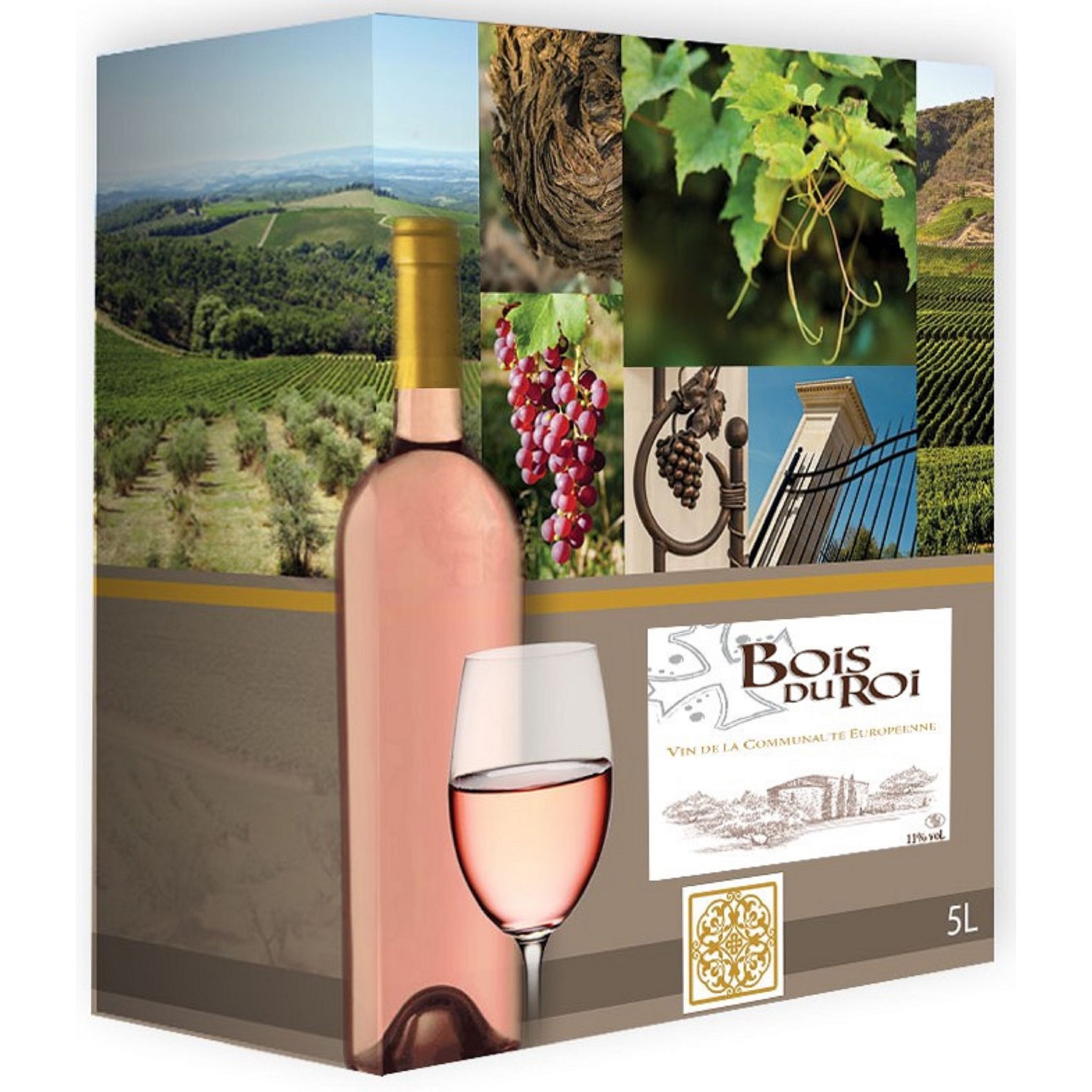 BOIS DU ROI Vin de L'Union Européenne Rosé BIB / CUBI 5L