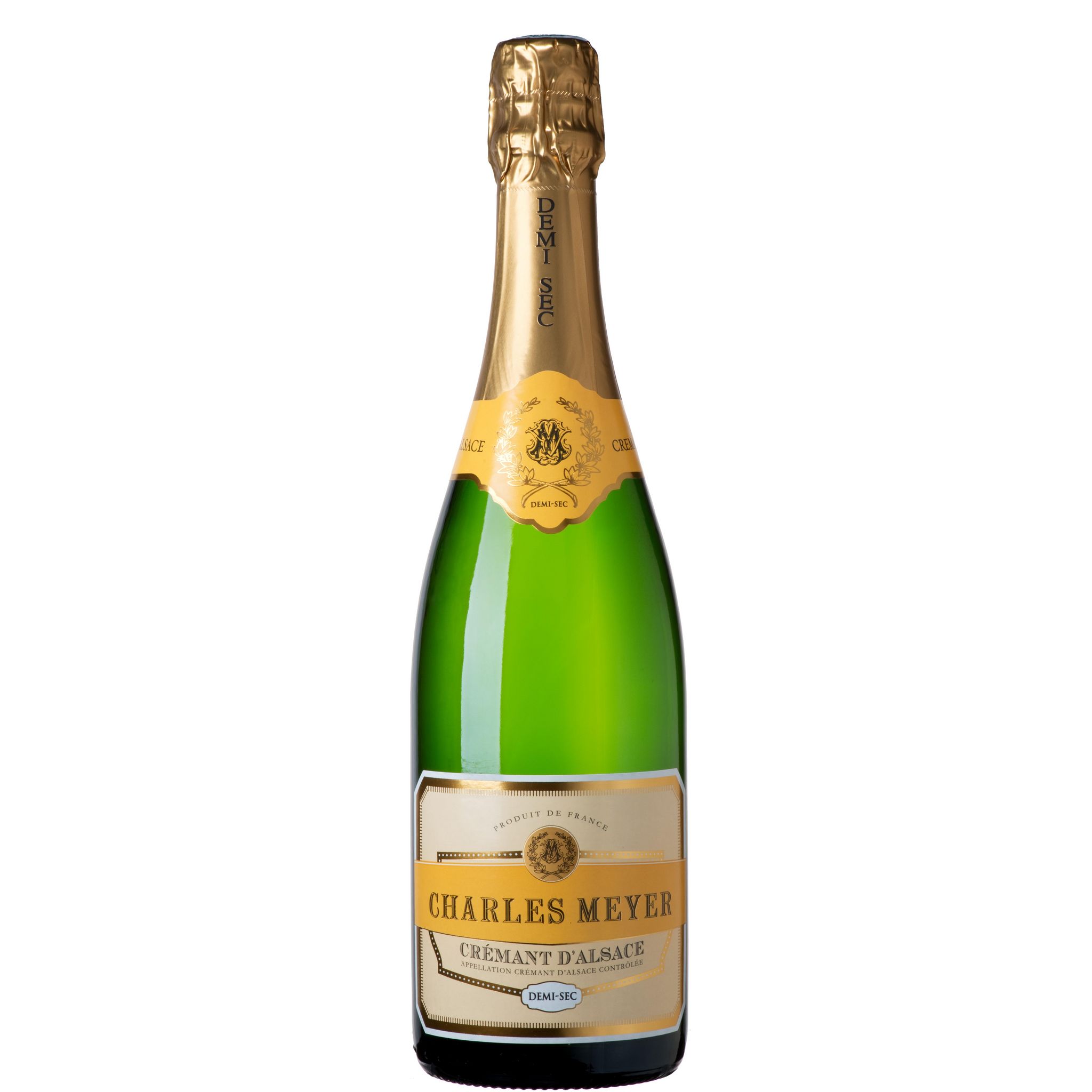Voir la diapositive 2 : CHARLES MEYER AOP Crémant d'Alsace demi-sec 75cl