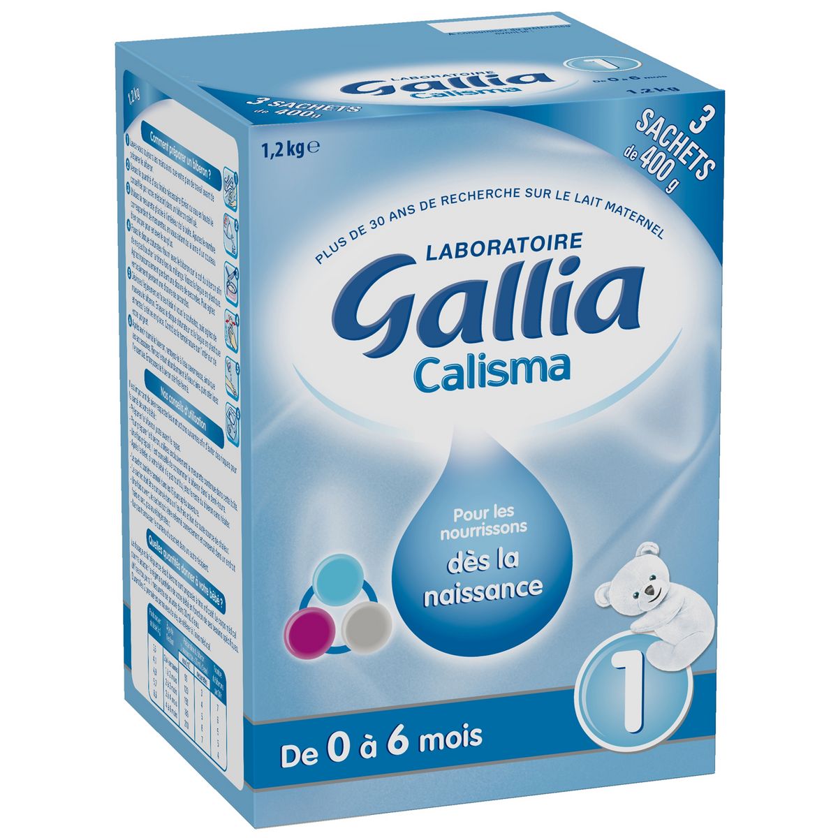 GALLIA Calisma 1 lait 1er âge en poudre dès la naissance 1,2kg