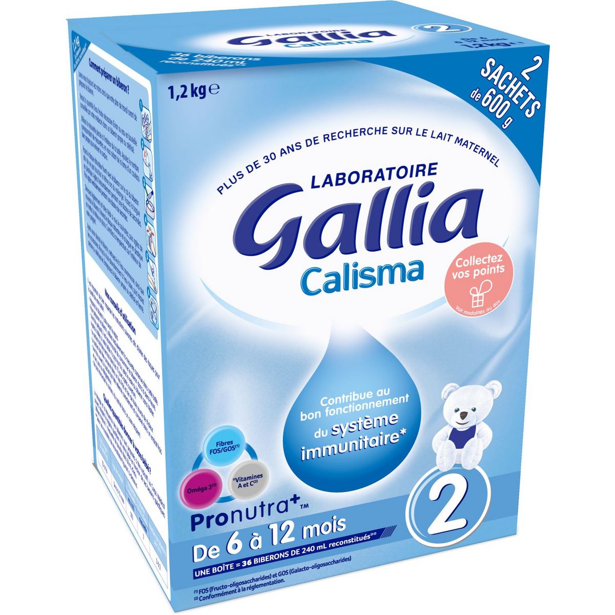 GALLIA Calisma 2 lait 2ème âge en poudre dès 6 mois 1,2kg