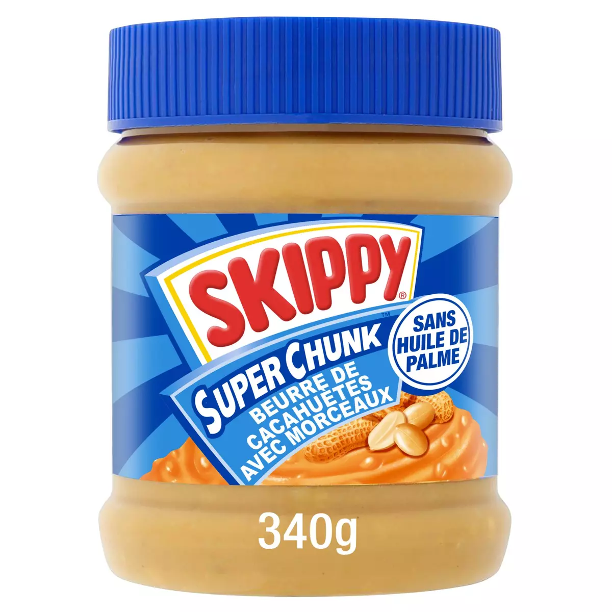 SKIPPY Beurre de cacahuète extra crunchy 340g pas cher 