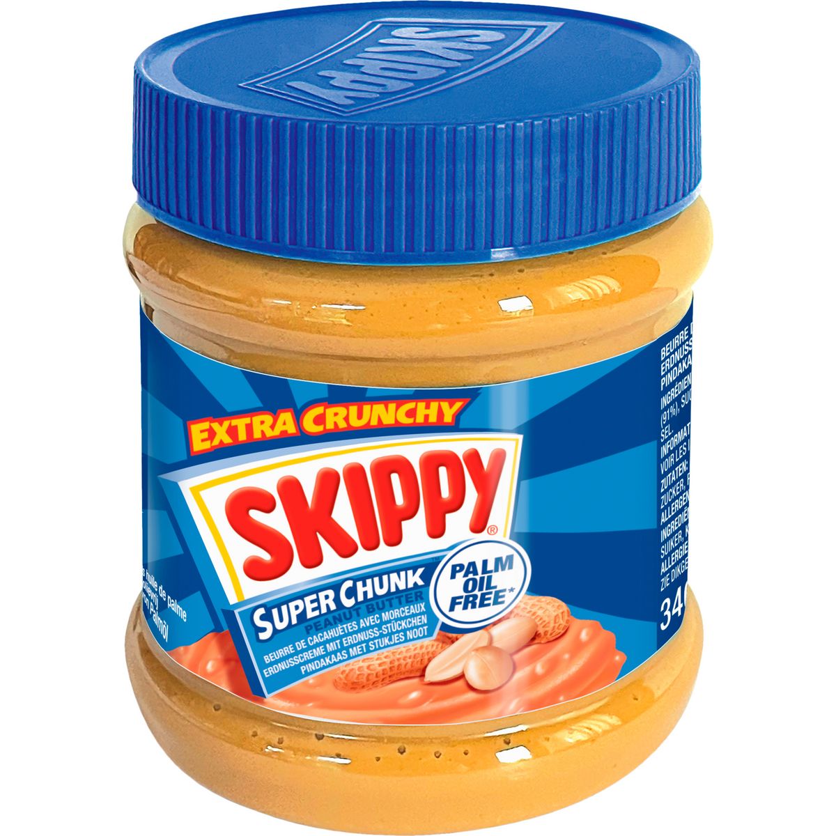 SKIPPY Beurre de cacahuète extra crunchy 340g