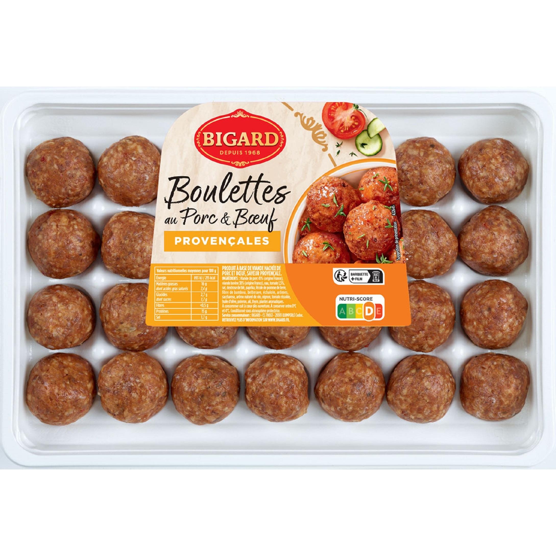 Voir la diapositive 2 : BIGARD Boulettes provençale 28 pièces 700g