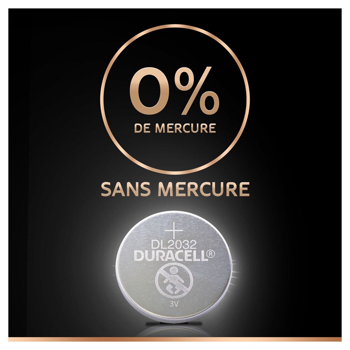 DURACELL Lot de 2 Piles bouton CR2032 lithium 3V