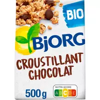 AUCHAN Crousti barres de céréales au chocolat noir 6 barres 126g pas cher 