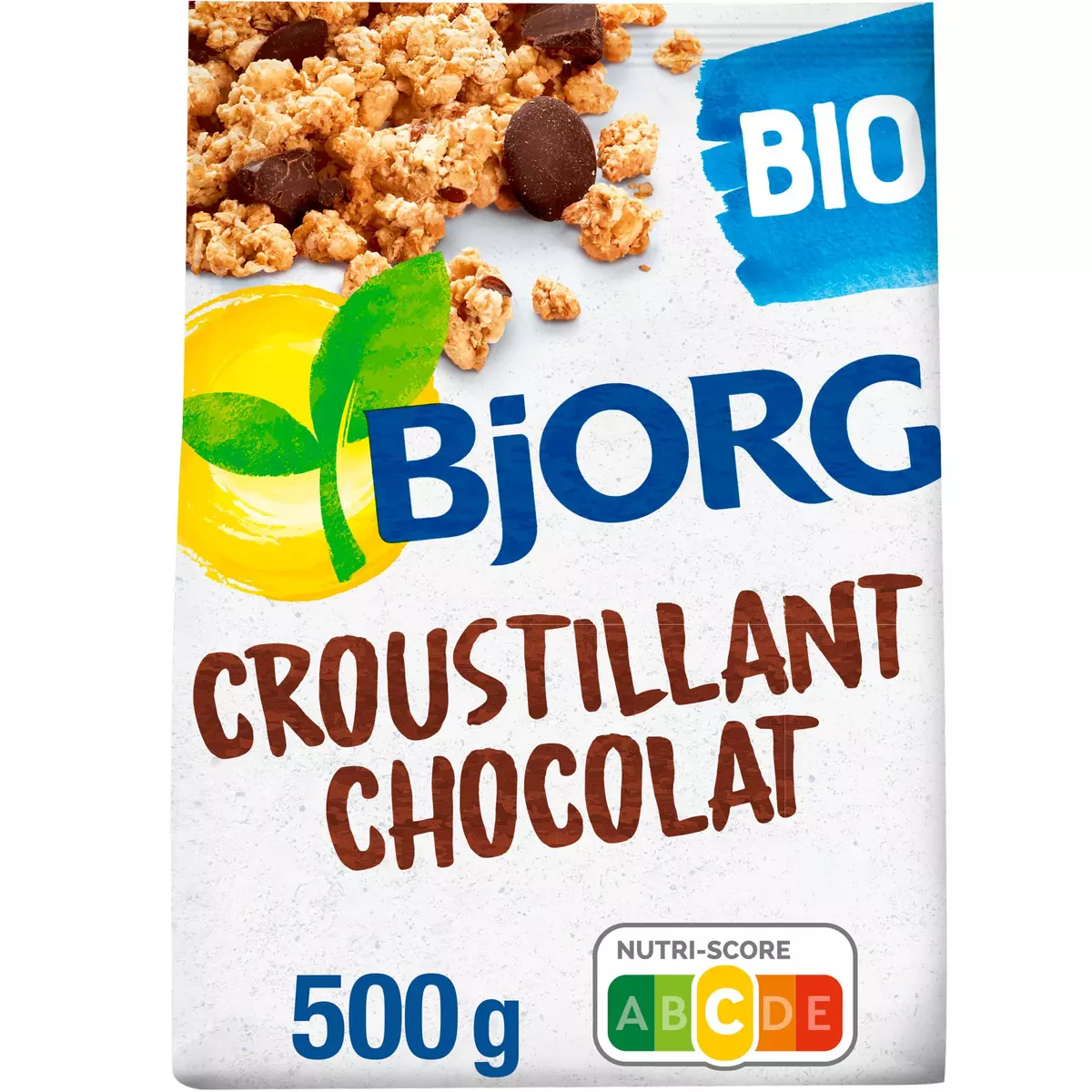 BJORG Croustillant céréales bio au chocolat réduit en sucres 500g