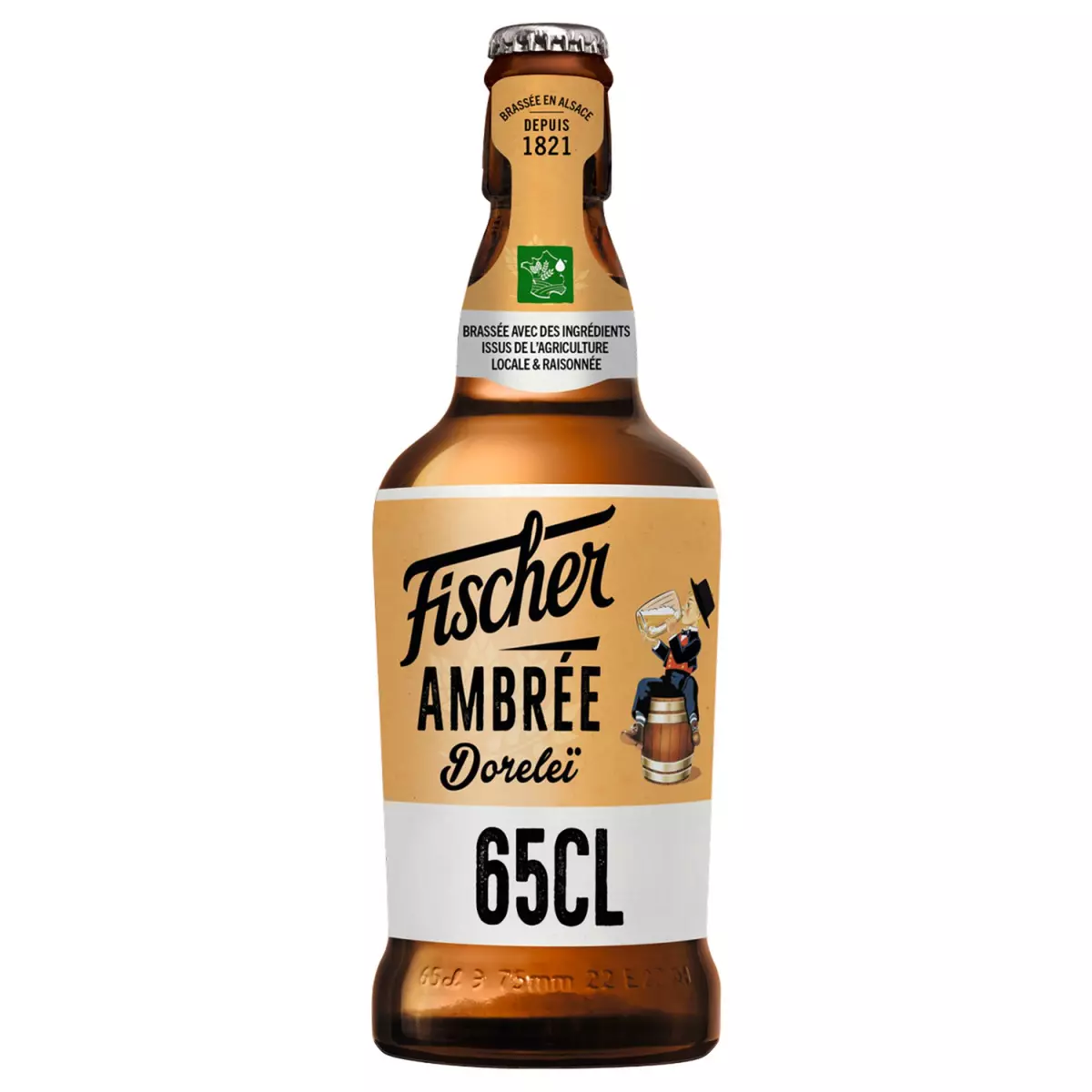FISCHER Bière dorelei d'alsace ambrée aromatisée 6,3% 65cl