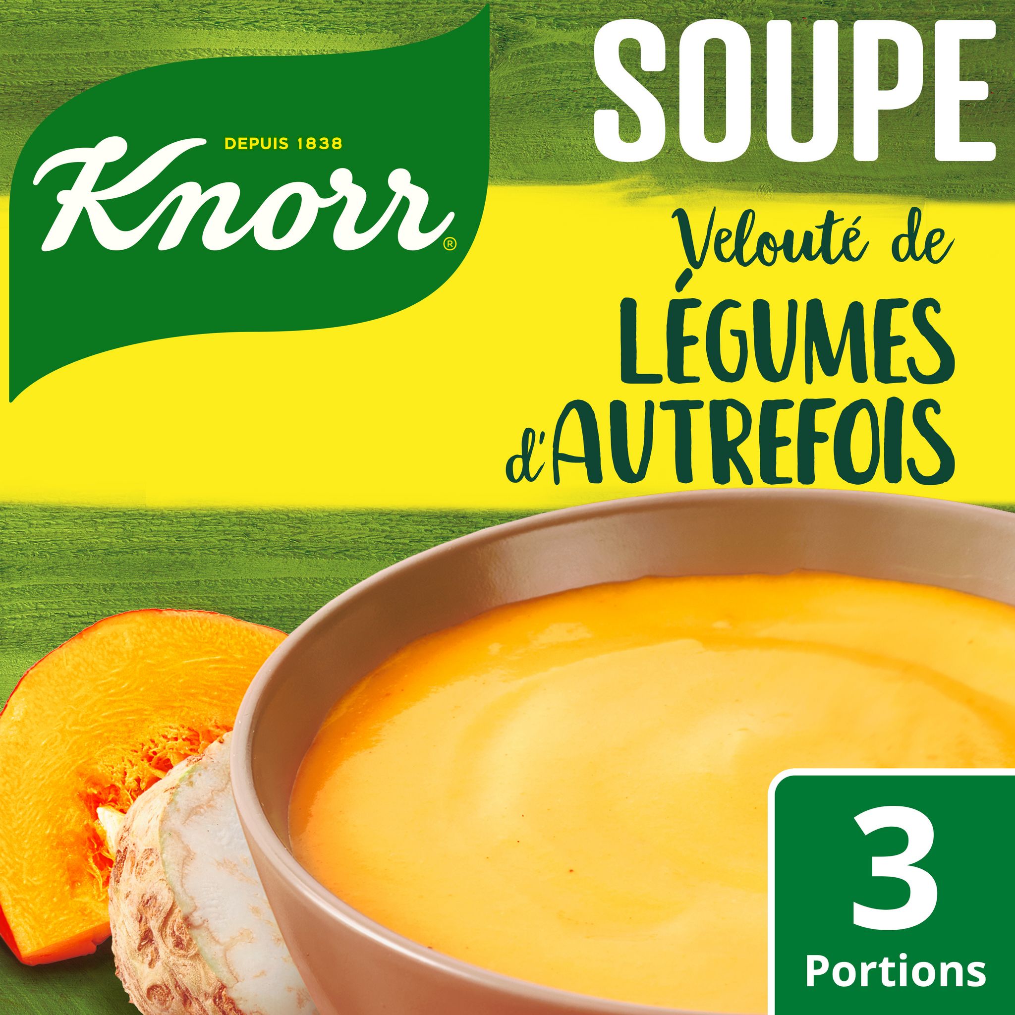 KNORR Soupe douceur de légumes d'autrefois 3 portions 89g