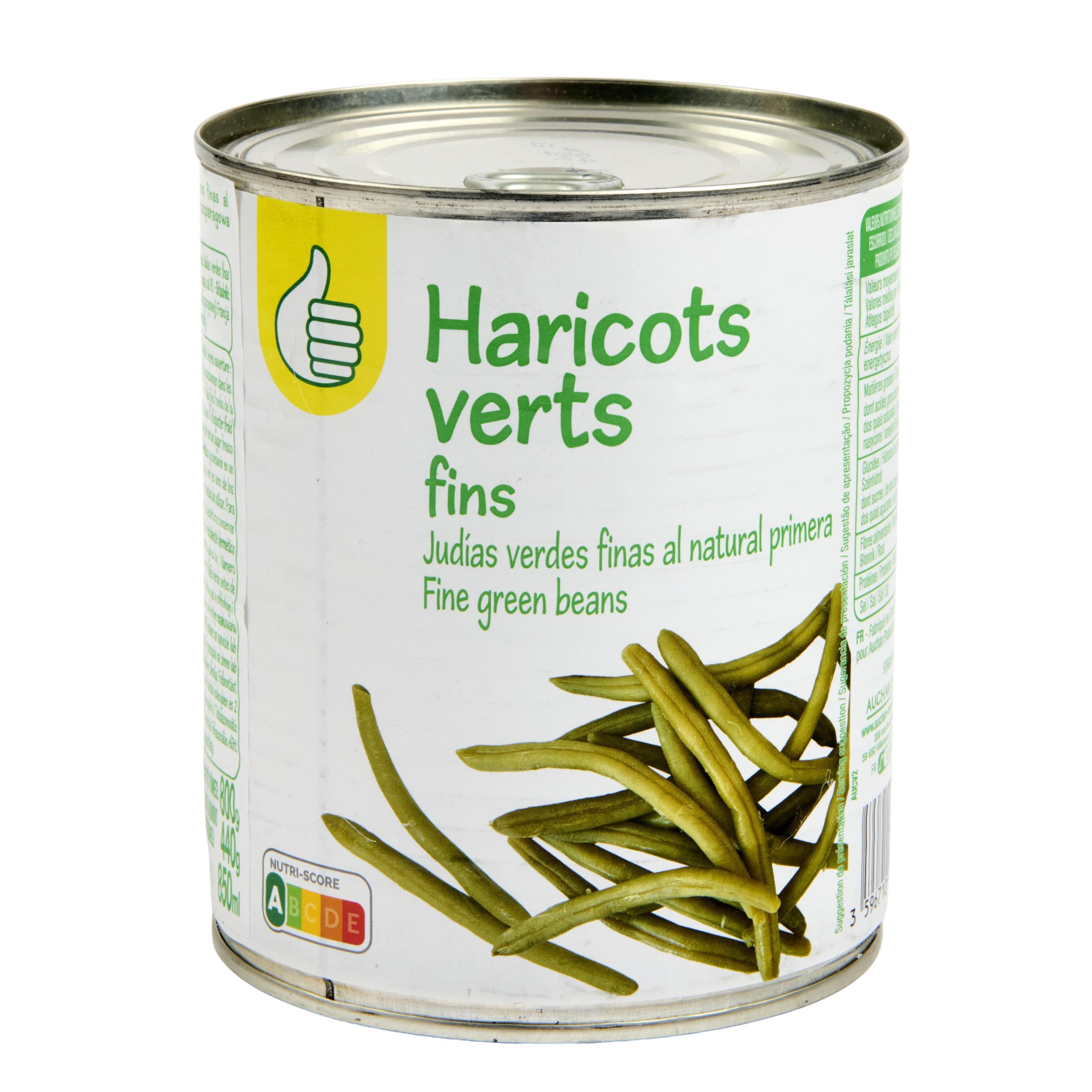 Voir la diapositive 3 : POUCE Haricots verts fins 440g