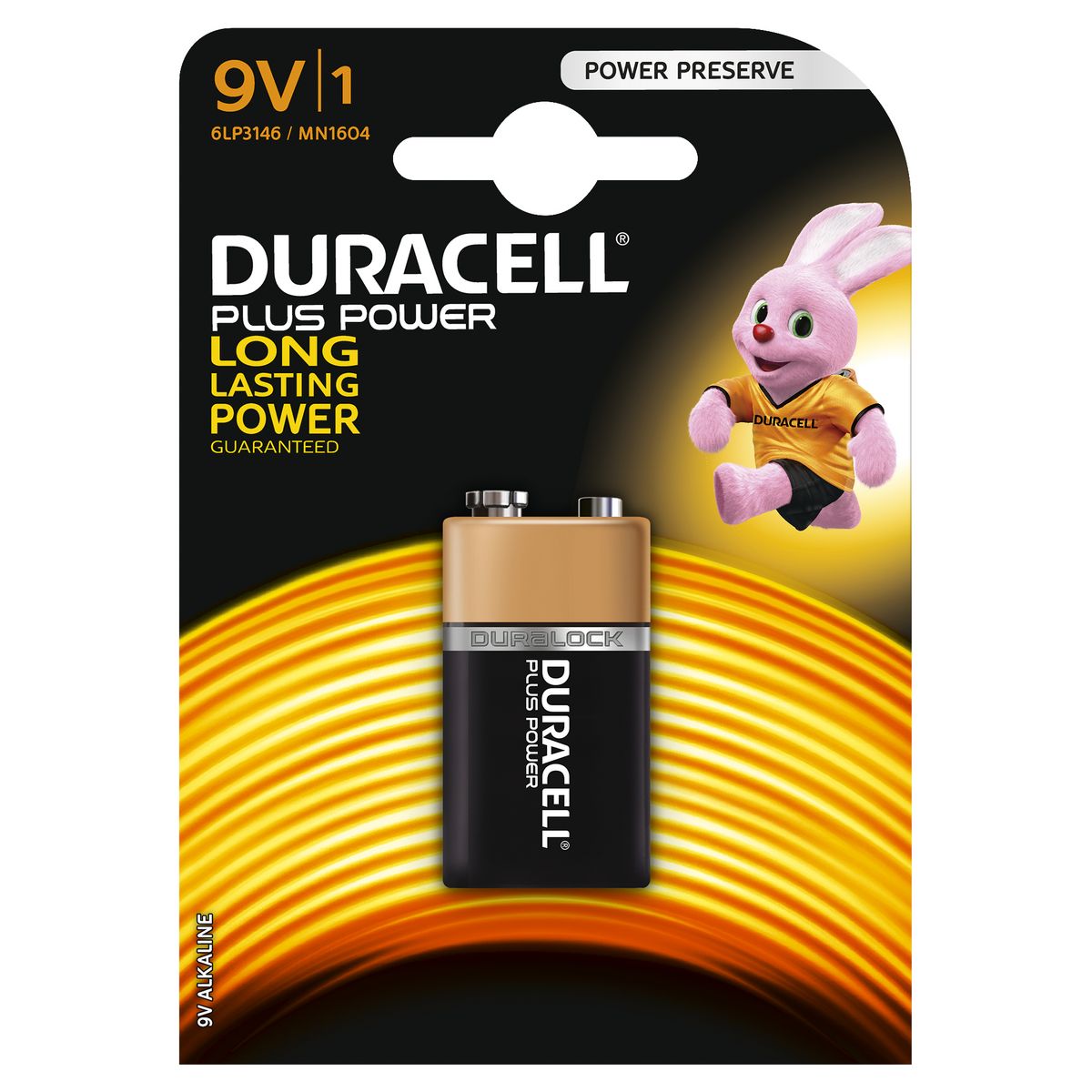 DURACELL Pile 6LR61 9v plus power