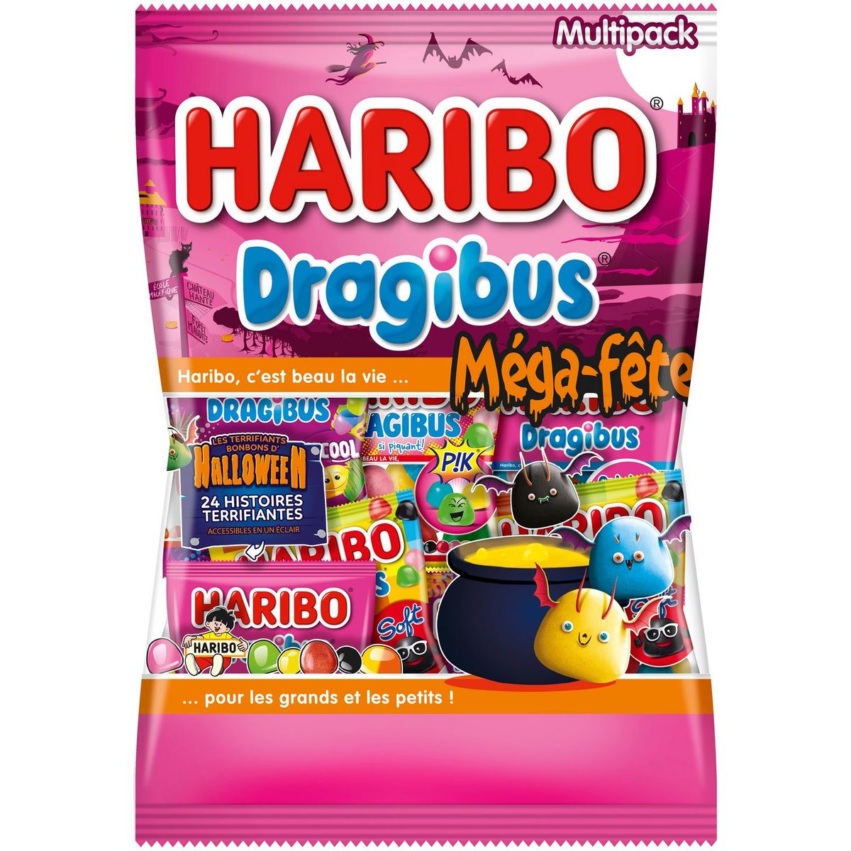 HARIBO Dragibus Méga-fête halloween mini sachets 960g
