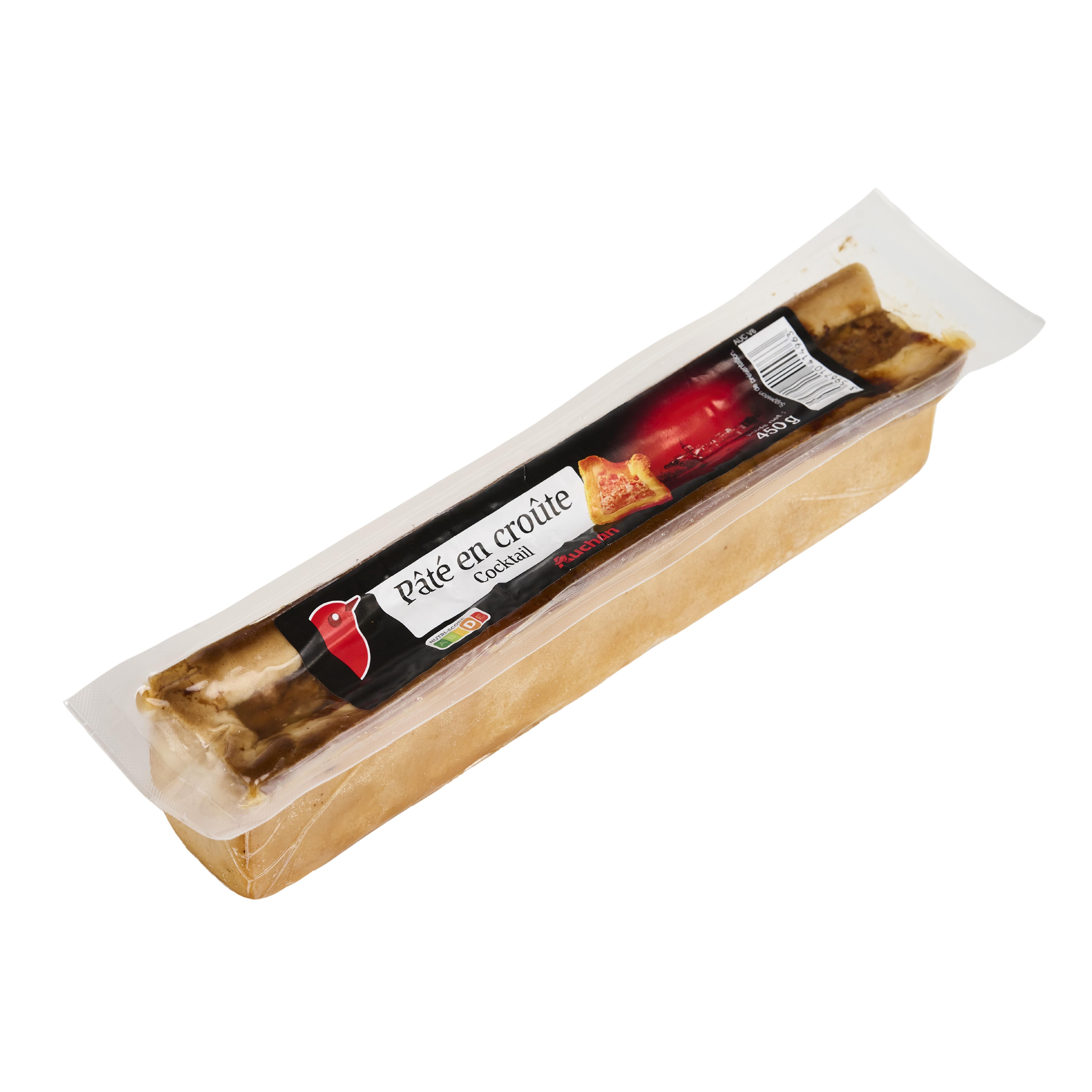 Voir la diapositive 3 : AUCHAN Pâté en croûte cocktail 450g