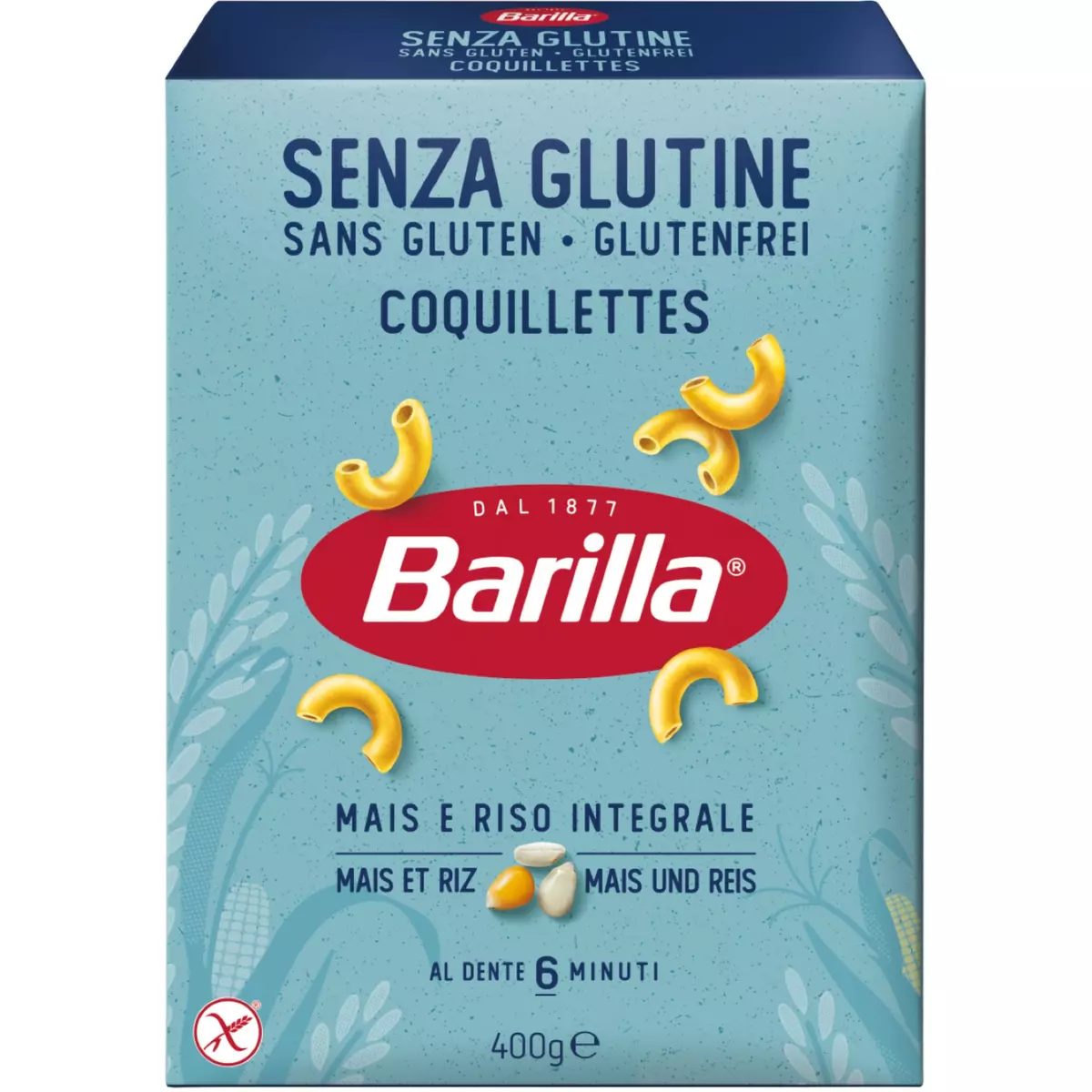 BARILLA Sans gluten Coquillettes 400g