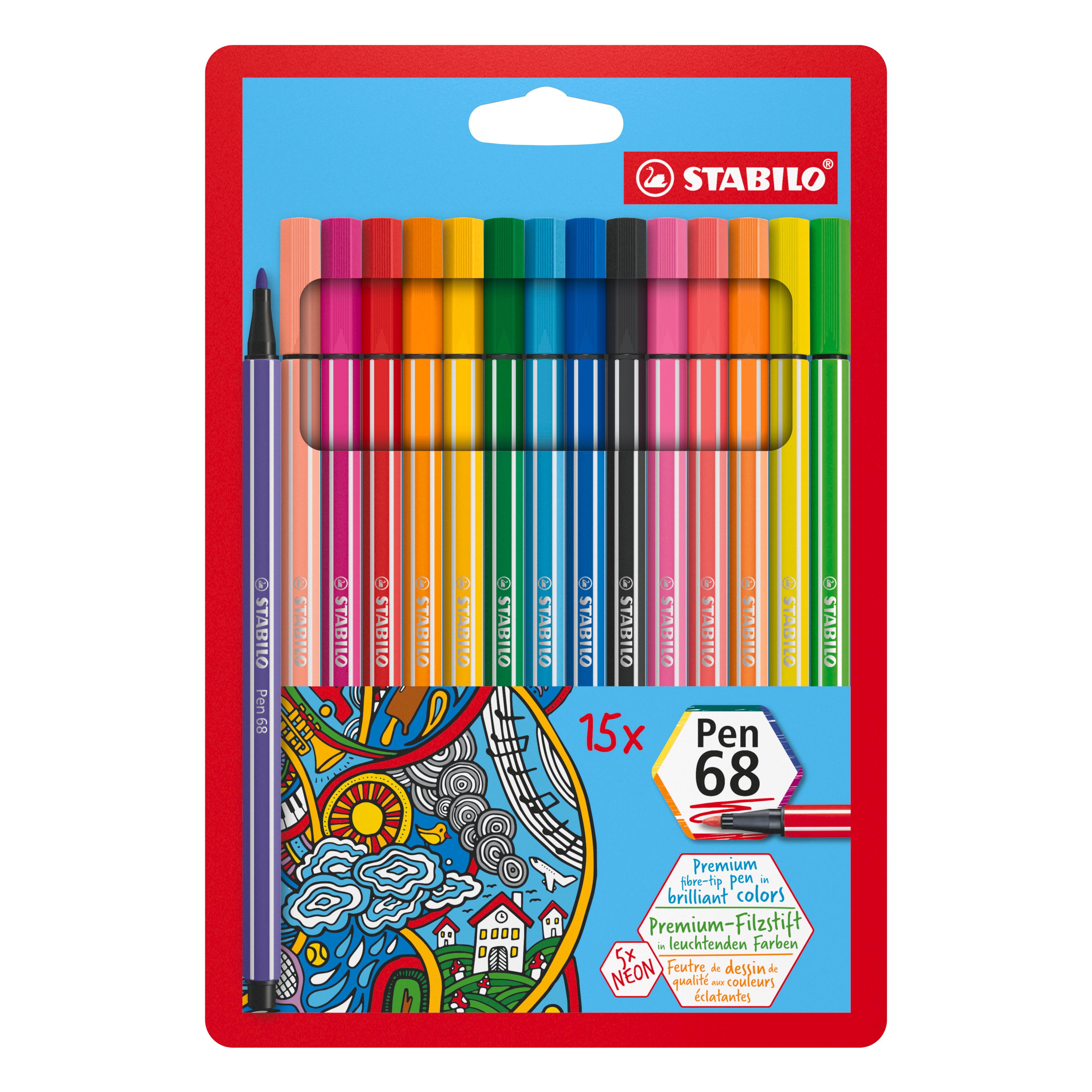 STABILO Feutres de coloriage premium coloris assortis