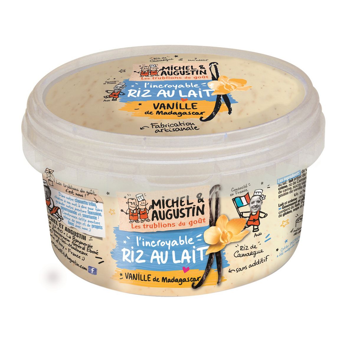 MICHEL ET AUGUSTIN Riz au lait à la vanille de Madagascar 400g