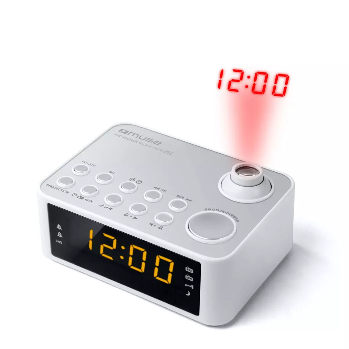 Réveil numérique + chargeur sans fil - horloge de projection - radio-réveil  - chargeur | bol