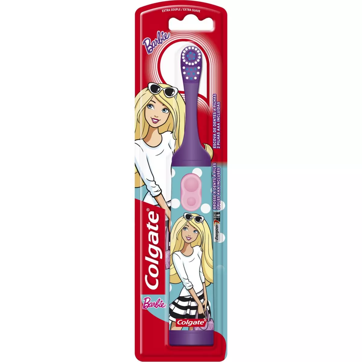 COLGATE Brosse à dents extra souple pour enfants Barbie 1 brosse