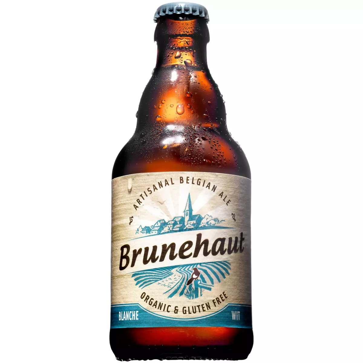 BRUNEHAUT Bière artisanale bio blanche sans gluten 5,5% bouteille 33cl