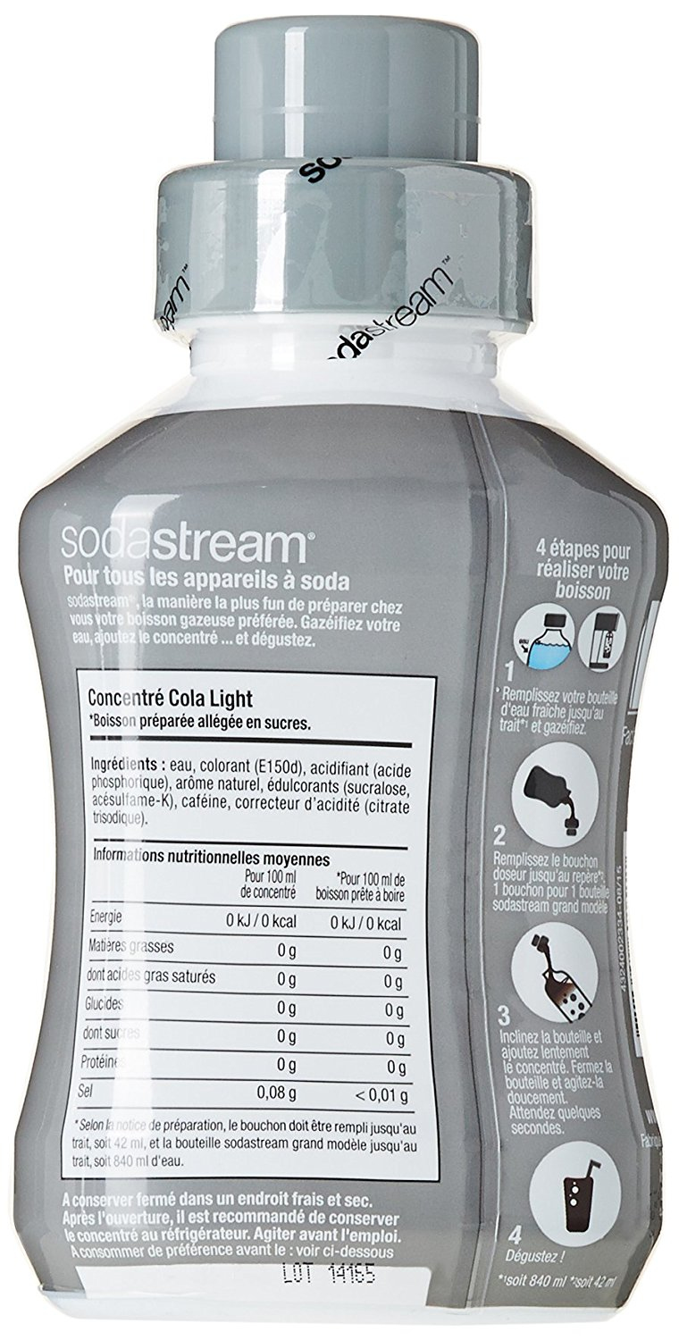Voir la diapositive 2 : SODASTREAM Concentré cola light 500ml