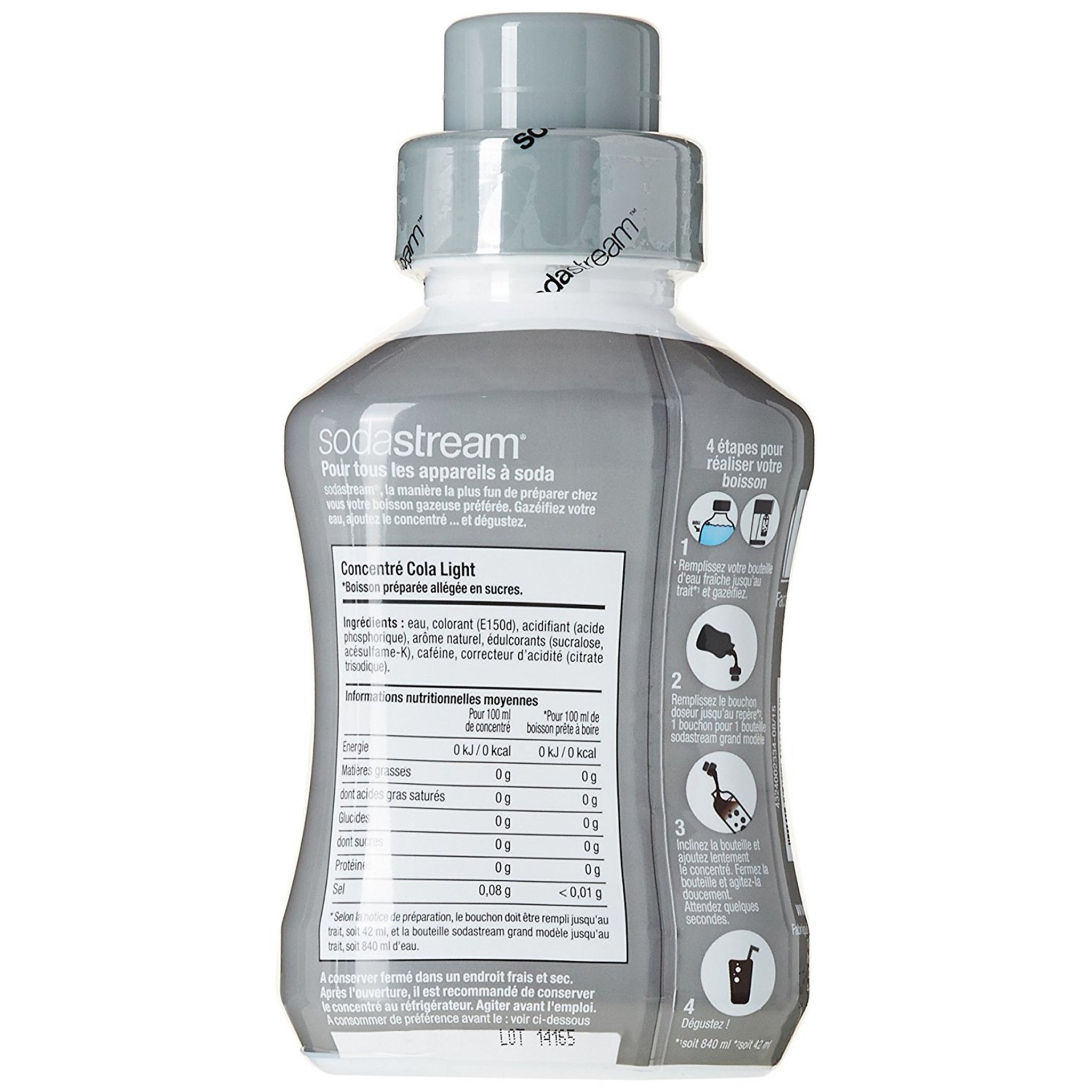 Voir la diapositive 2 : SODASTREAM Concentré cola light 500ml