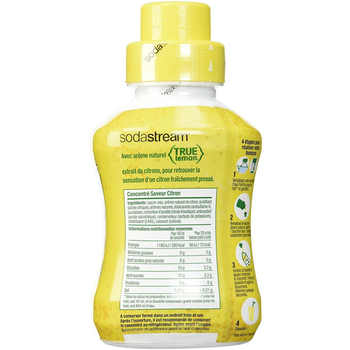 SODASTREAM Concentré saveur citron pour boisson gazeuse 30061072