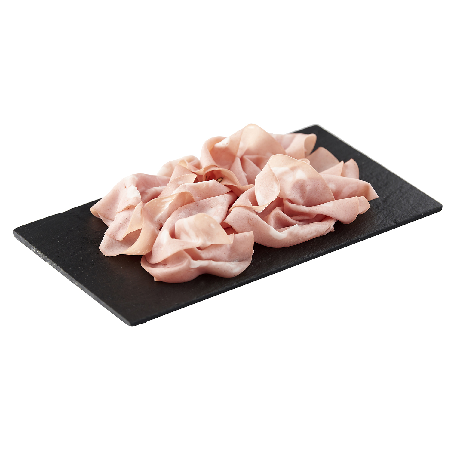 Voir la diapositive 2 : AUCHAN LE CHARCUTIER Chiffonnade de mortadelle 80g