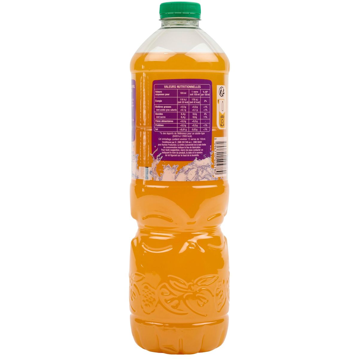 AUCHAN Boisson aux fruits goût multifruits 2l