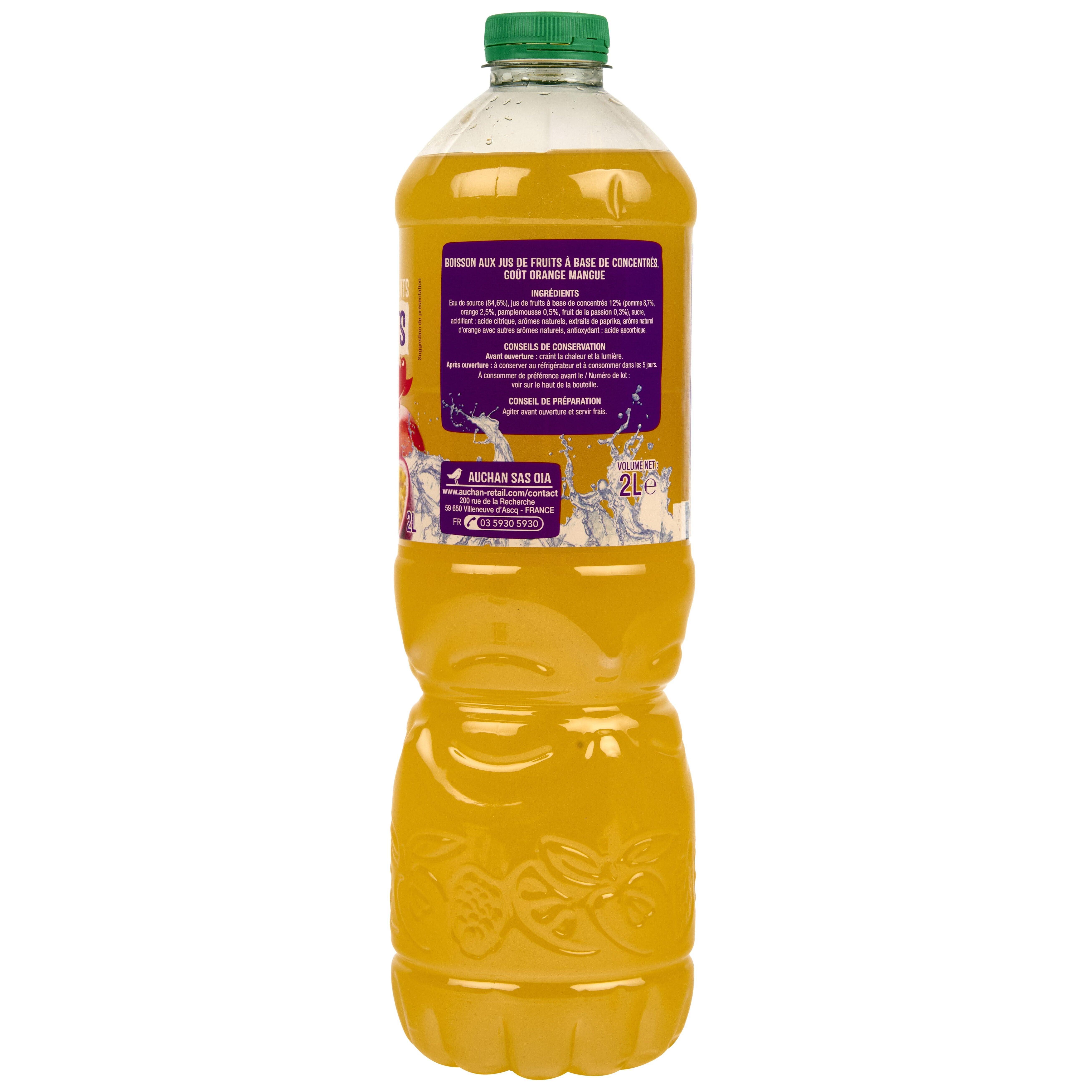 Voir la diapositive 3 : AUCHAN Boisson aux fruits goût multifruits 2l