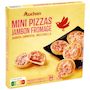 Voir la diapositive 2 : AUCHAN Mini pizza au jambon et fromage 9 pièces 270g