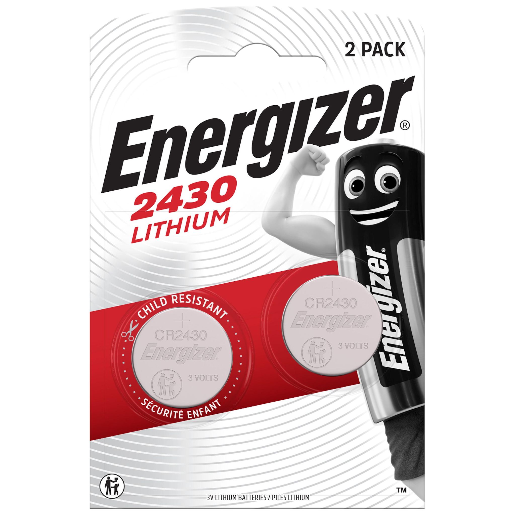 ENERGIZER Piles CR/2430 lithium 3v