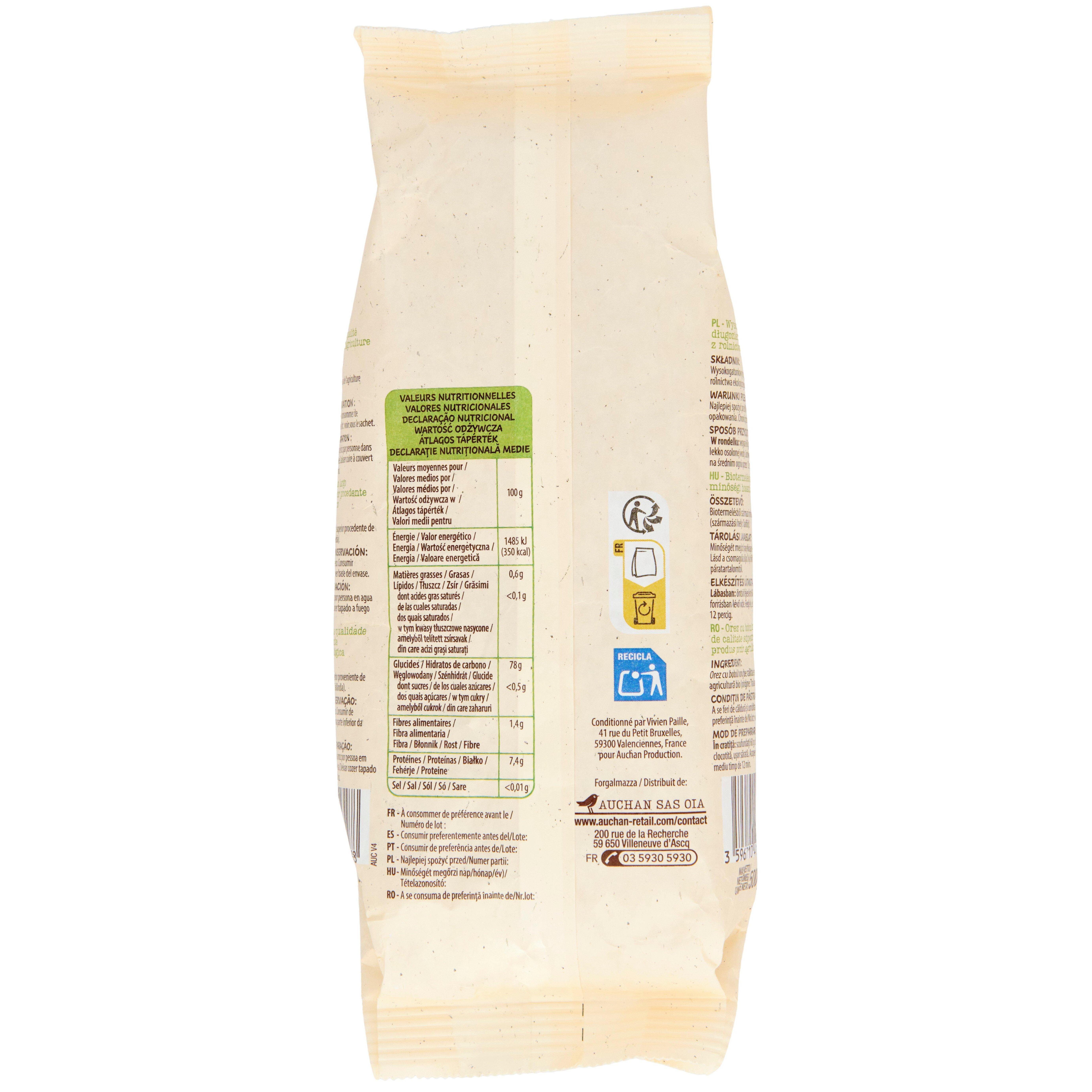 Voir la diapositive 4 : AUCHAN BIO Riz thaï bio 500g