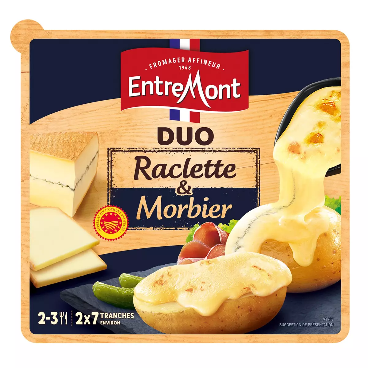 ENTREMONT Duo raclette & Morbier 350g