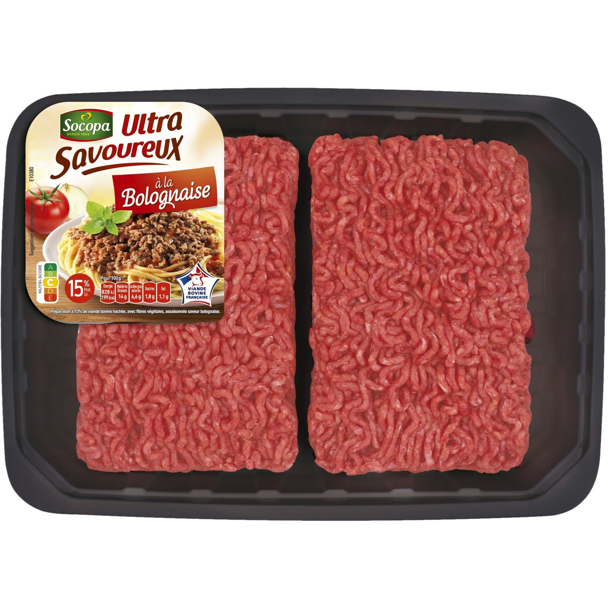 SOCOPA Viande haché à la bolognaise 2x500g