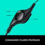 Voir la diapositive 3 : LOGITECH Casque Filaire H390 USB Stéréo avec Micro