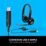 Voir la diapositive 4 : LOGITECH Casque Filaire H390 USB Stéréo avec Micro