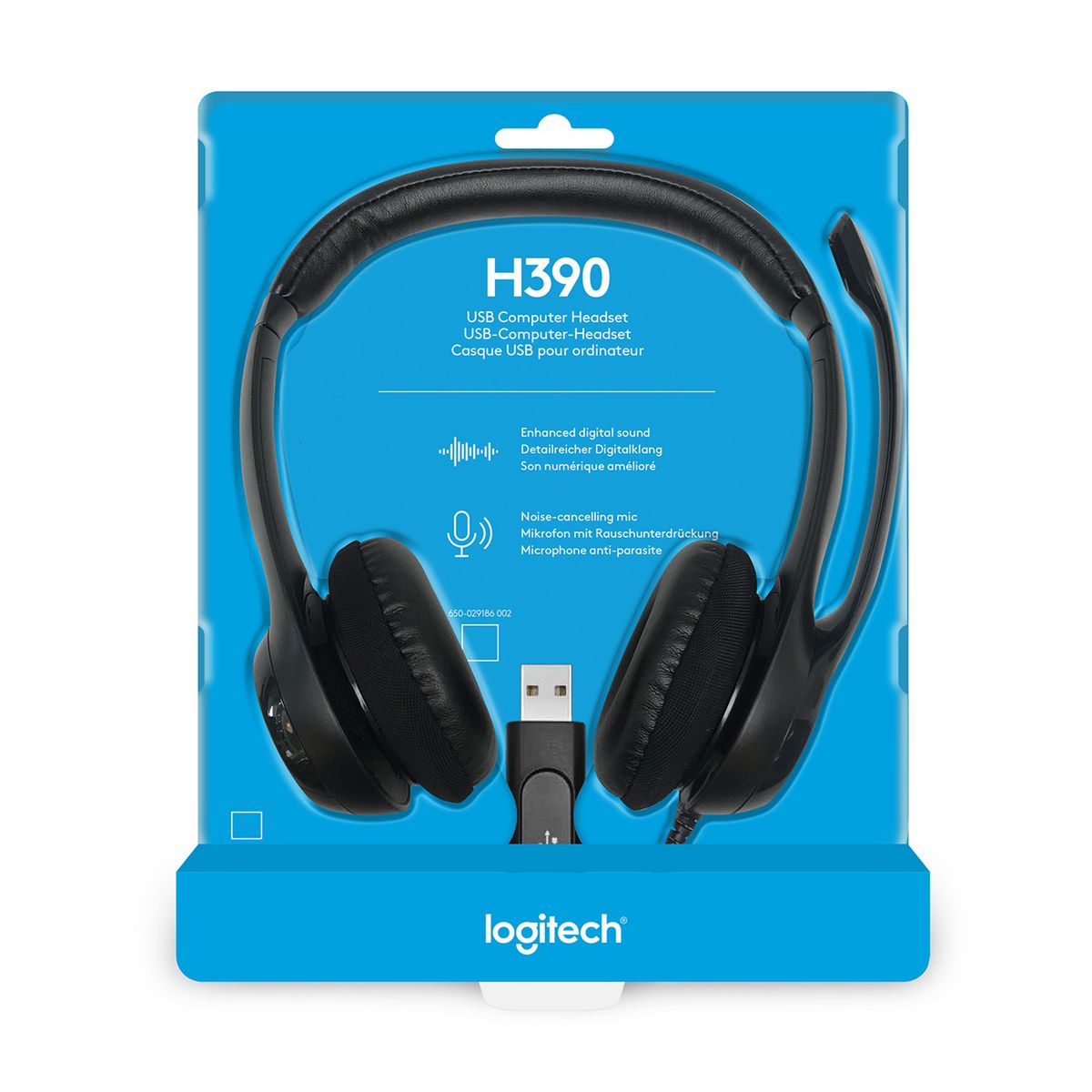 LOGITECH Casque Filaire H390 USB Stéréo avec Micro
