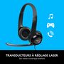 Voir la diapositive 7 : LOGITECH Casque Filaire H390 USB Stéréo avec Micro