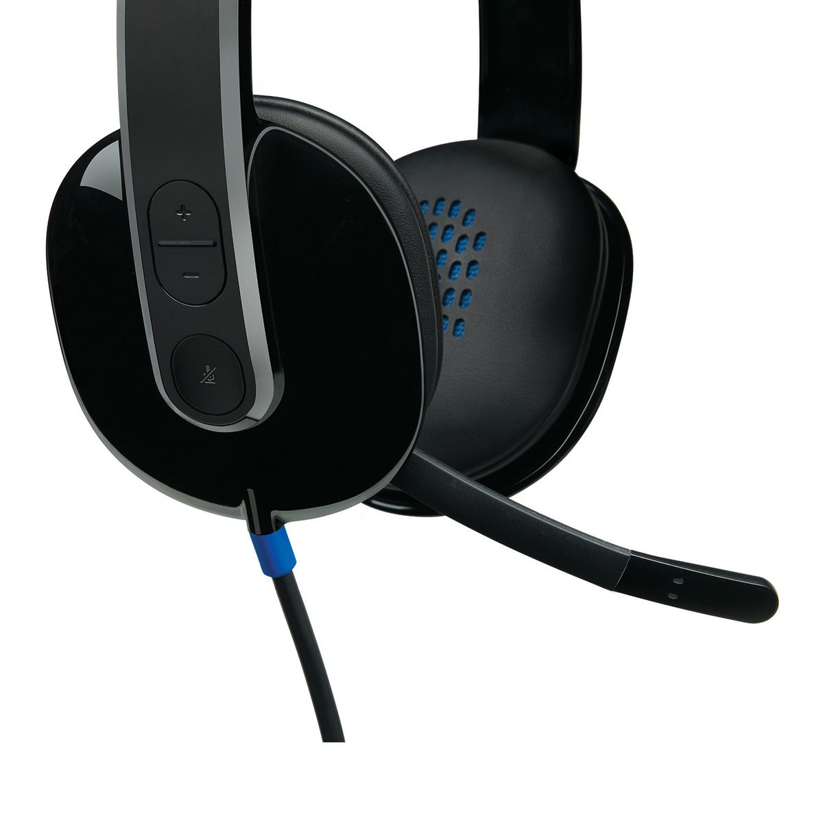 LOGITECH Casque H540 Filaire, Ecouteurs Stéréo Anti-Parasites, USB, pour PC/Mac