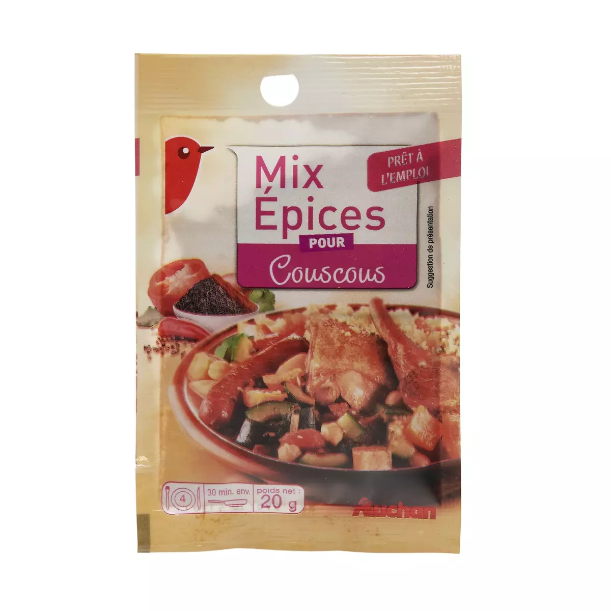 AUCHAN Mix pour couscous 20g