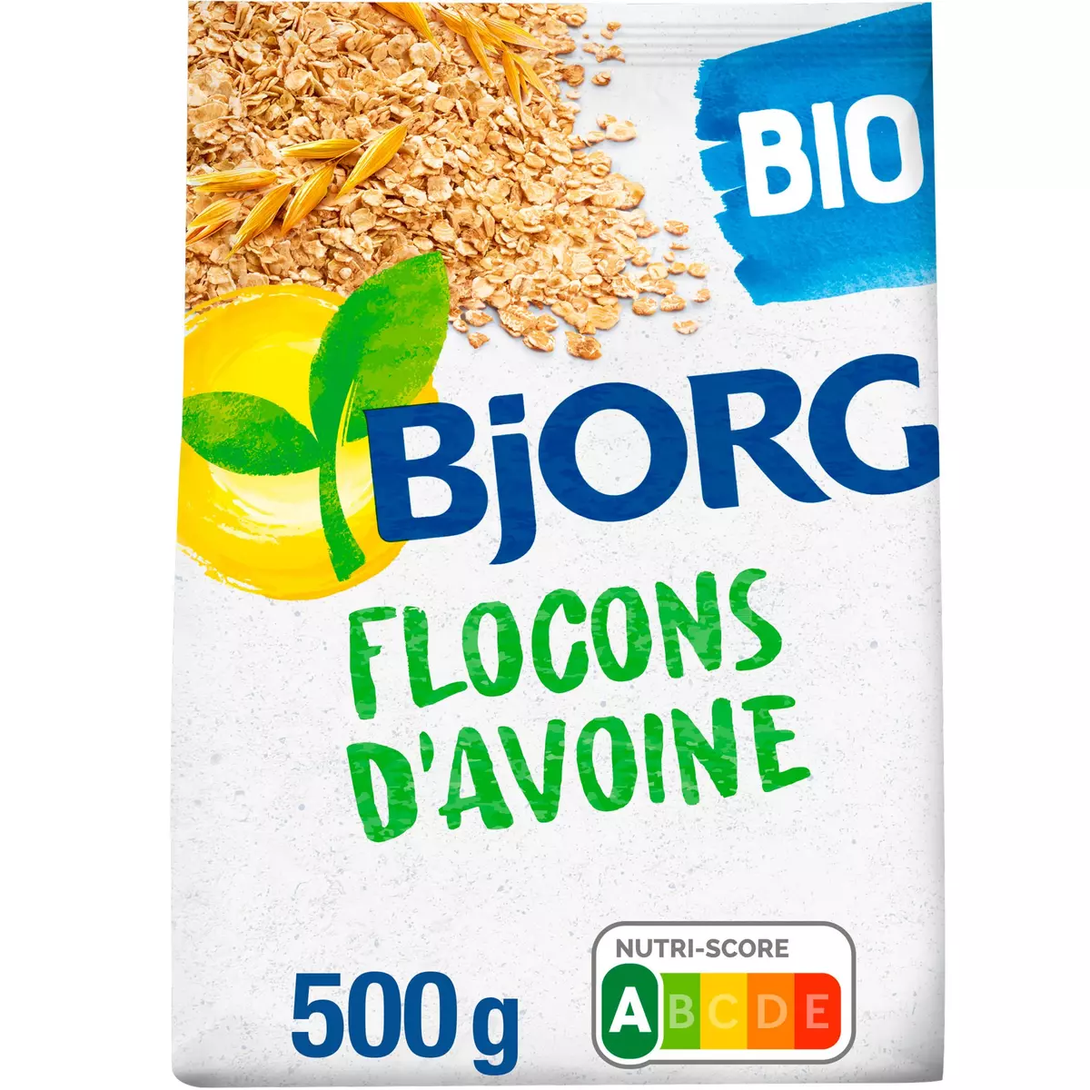 BJORG Flocons d'avoine céréale complète bio 500g pas cher 