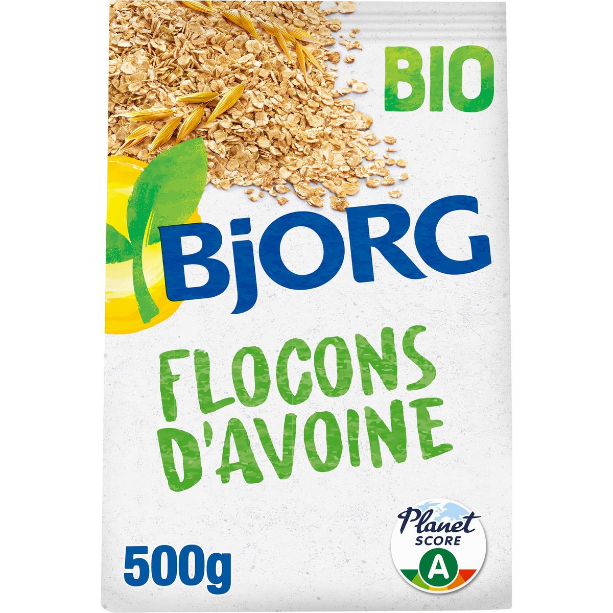 BJORG Flocons d'avoine céréale complète bio 500g