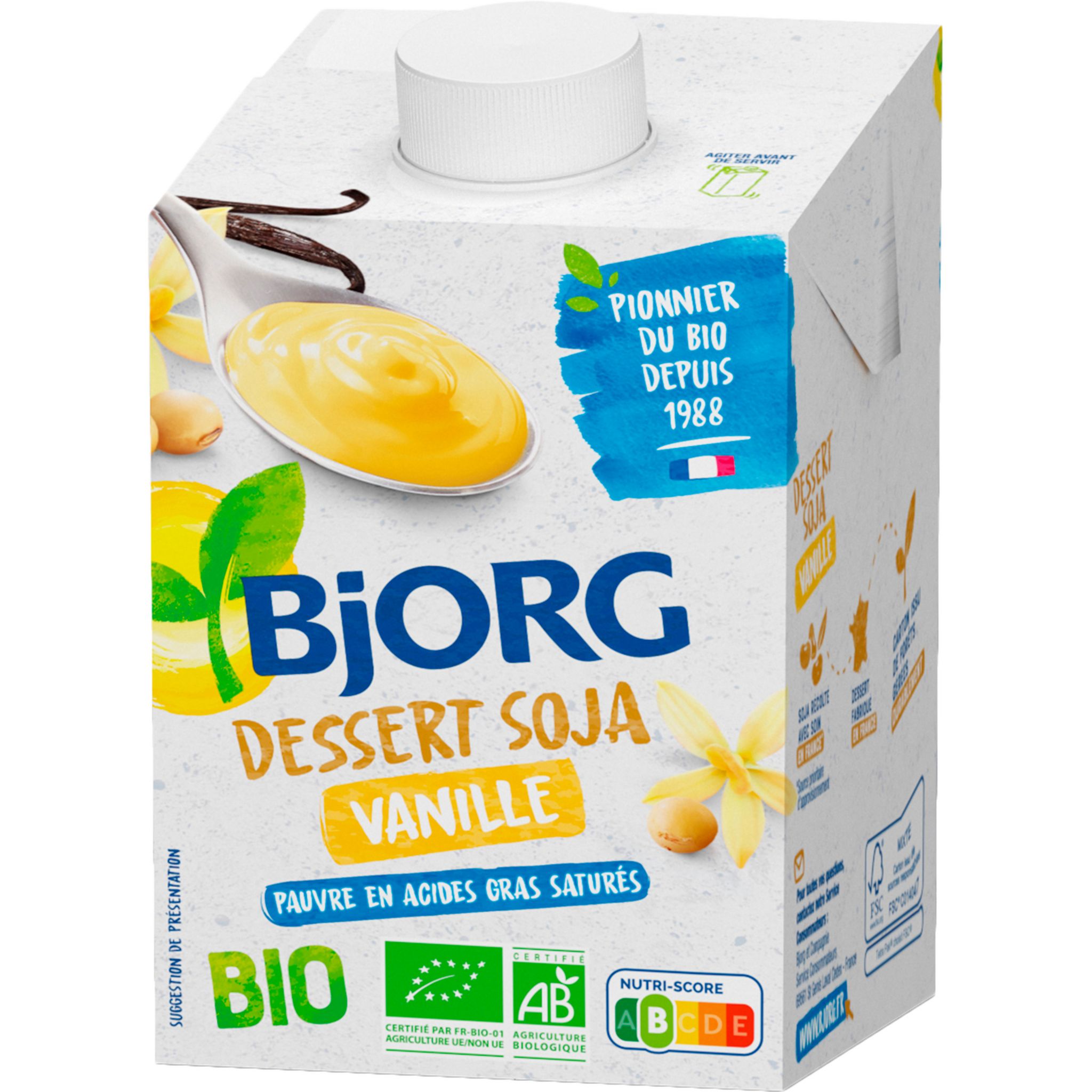 BJORG Dessert soja bio vanille 525g